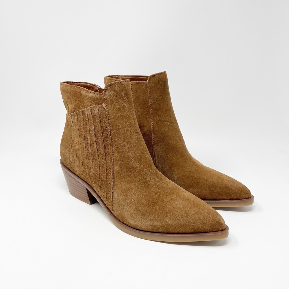 Dolce Vita Salome Bootie Brown Suede Leather Women’s Boots Shoes Size 7.5 - Picture 1 of 11